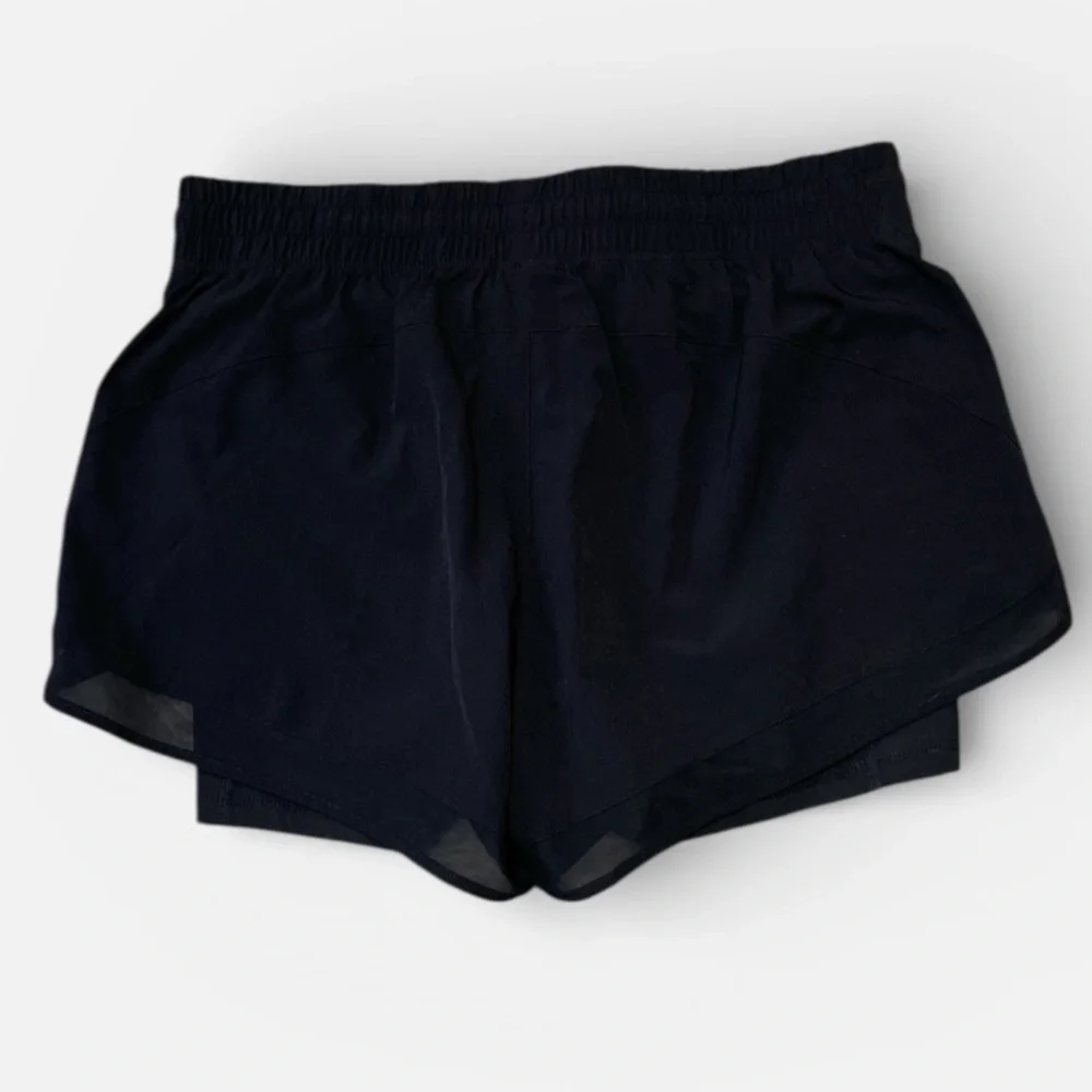 NWT Women's Yogalicious Lined Athletic 2-in-1 Mesh Shorts Black Large - Picture 9 of 9